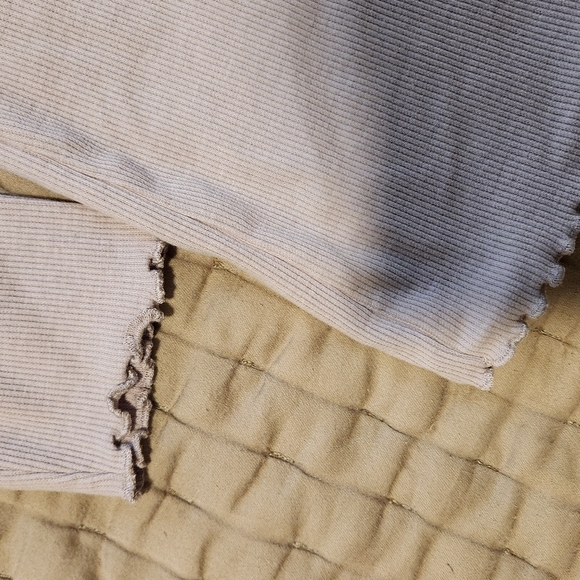 Zara kids ribbed top with ruffle hem - Picture 4 of 5